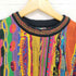 クージー COOGI マルチカラ― クルーネック 3Dニット セーター メンズ SS