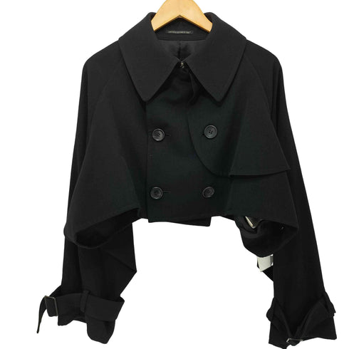 ヨウジヤマモトファム Yohji Yamamoto FEMME 2021AW SHORT TRENCH COAT 短丈 クロップド ショートジャケット レディース 1