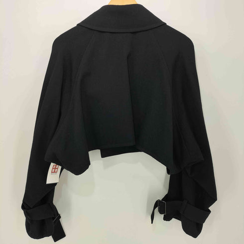 ヨウジヤマモトファム Yohji Yamamoto FEMME 2021AW SHORT TRENCH COAT 短丈 クロップド ショートジャケット レディース 1