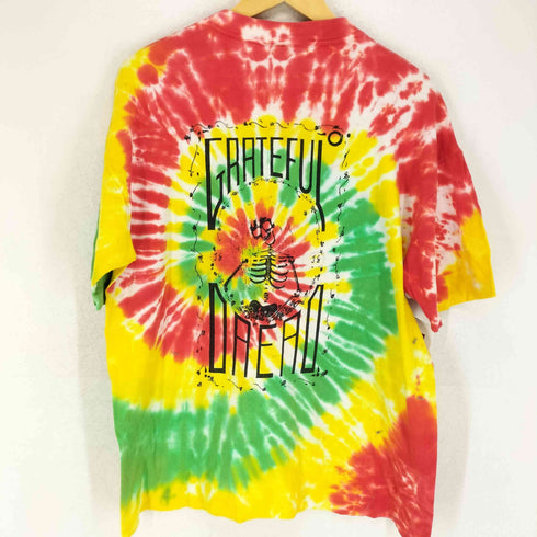 Jamaican Style 90s USA製 GRATEFUL DREADタイダイ染め 両面プリント 半袖Tシャツ カットソー メンズ JPN:L