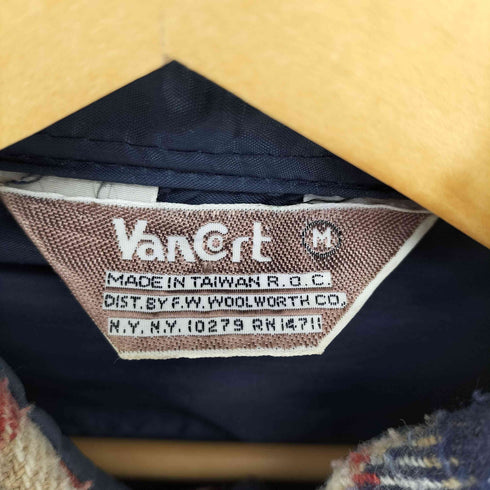 70-80S VAN CORT 台湾製 三角タグ ウール混 マドラスチェック フランネル シャツ メンズ import:M