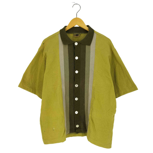 STOOPID 90s USA製 パターン切替 コットンニット シャツ メンズ import:L