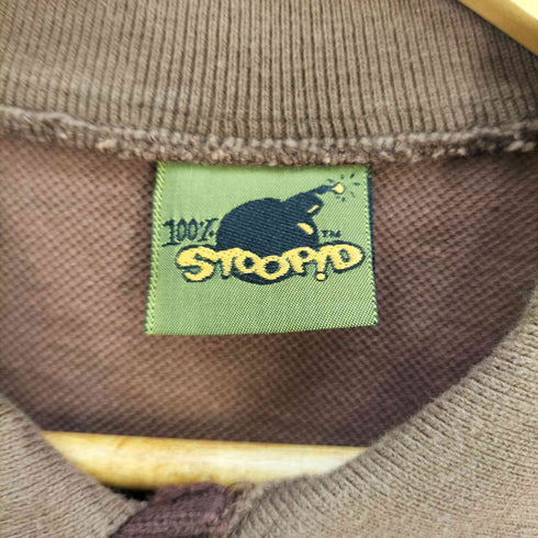 STOOPID 90s USA製 パターン切替 コットンニット シャツ メンズ import:L
