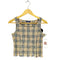 バーバリーブルーレーベル BURBERRY BLUE LABEL ノバチェック柄 コットンニットビスチェ レディース US:38