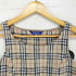 バーバリーブルーレーベル BURBERRY BLUE LABEL ノバチェック柄 コットンニットビスチェ レディース US:38