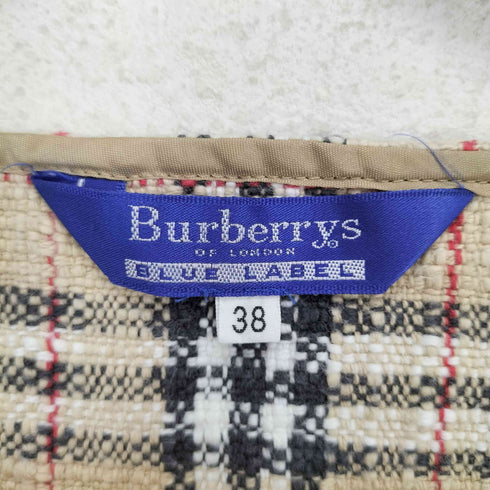 バーバリーブルーレーベル BURBERRY BLUE LABEL ノバチェック柄 コットンニットビスチェ レディース US:38
