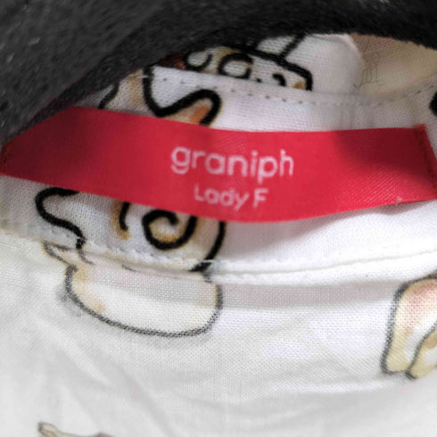 グラニフ graniph キャラクターコラボ シャツワンピース レディース FREE