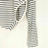エムエムシックスメゾンマルジェラ MM6 Maison Margiela 16AW ボーダー柄 変形クルーネック長袖Tシャツ カットソー レディース JPN:S