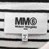 エムエムシックスメゾンマルジェラ MM6 Maison Margiela 16AW ボーダー柄 変形クルーネック長袖Tシャツ カットソー レディース JPN:S