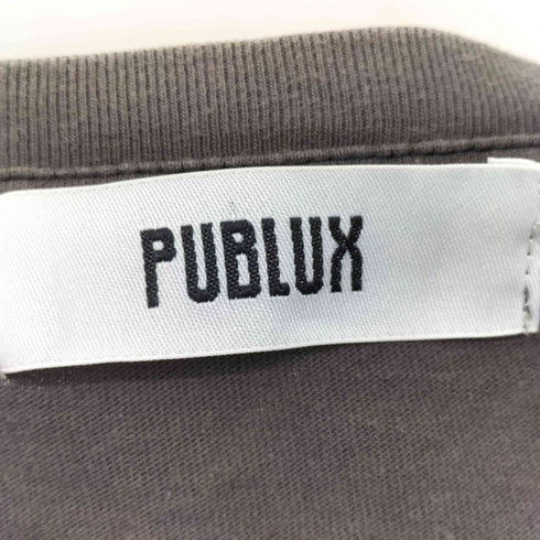 パブリュクス PUBLUX バンドプリントクルーネックTシャツ メンズ JPN:L