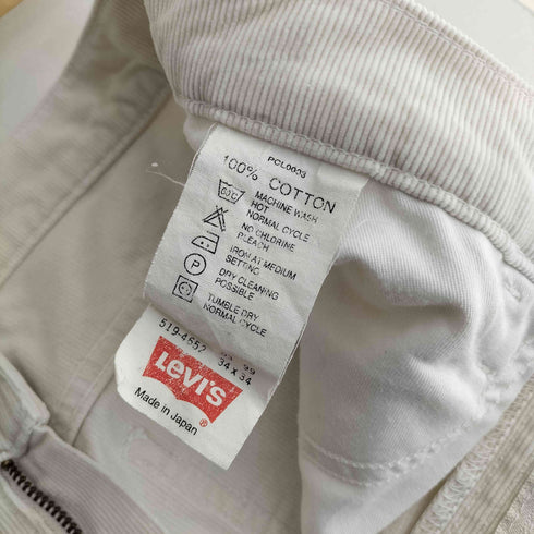 リーバイス Levis 日本製 519 コーデュロイパンツ ボタン裏 J41 刻印 白タブ メンズ 34/34