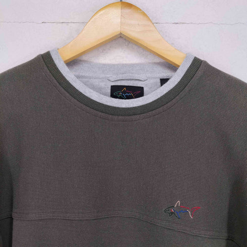 グレッグノーマン GREG NORMAN 両面シャーク刺繍 コットンニット セーター メンズ JPN:M