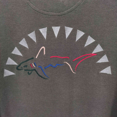 グレッグノーマン GREG NORMAN 両面シャーク刺繍 コットンニット セーター メンズ JPN:M