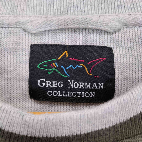 グレッグノーマン GREG NORMAN 両面シャーク刺繍 コットンニット セーター メンズ JPN:M