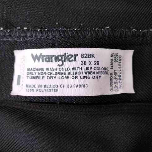 ラングラー Wrangler メキシコ製 82BK WRANCHER DRESS JEANS ウエストコード リメイク ランチャー ドレス ジーンズ メンズ 38×29