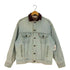 リーバイス Levis 90s USA製 70507-0211 レザー切替 デニム トラッカージャケット メンズ import:M