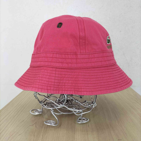 ラコステ LACOSTE ワンポイントロゴ刺繍 バケットハット レディース JPN:M