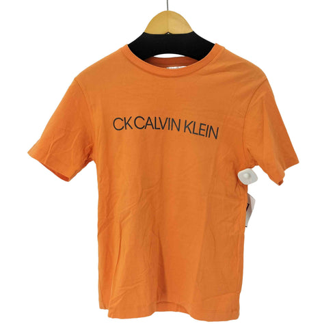 シーケーカルバンクライン ck Calvin Klein フロントロゴ クルーネック Tシャツ レディース L