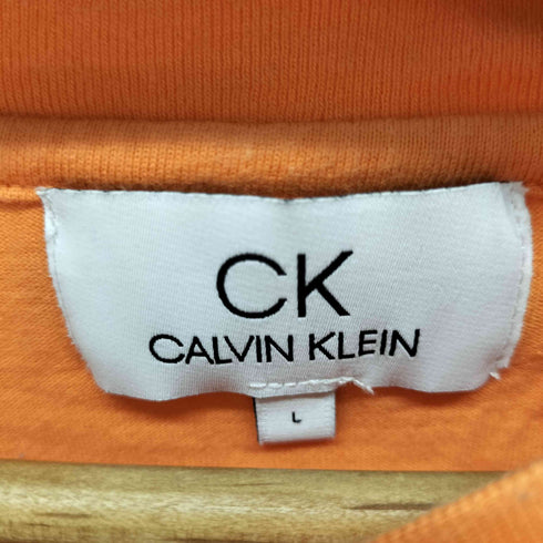 シーケーカルバンクライン ck Calvin Klein フロントロゴ クルーネック Tシャツ レディース L