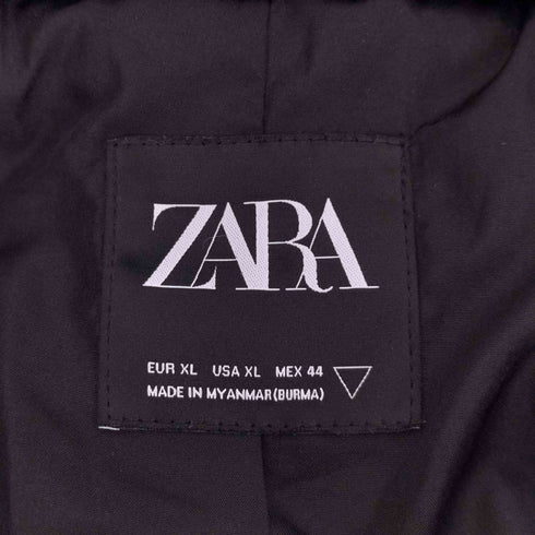 ザラ ZARA FUR HOODED JACKET フェイクファー ブルゾン レディース JPN:XL