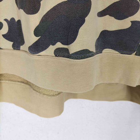 アベイシングエイプ A BATHING APE 90s 初期タグ 1stカモ カレッジロゴ プルオーバーパーカー メンズ JPN:L