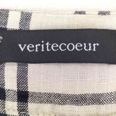 ヴェリテクール veritecoeur 後ろギャザースクエアチュニックワンピース レディース