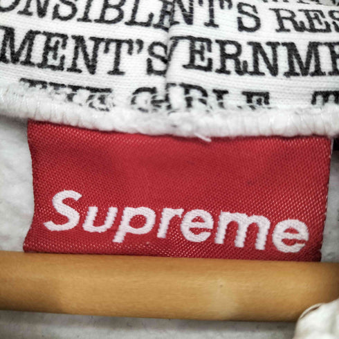 シュプリーム Supreme 06AW × public enemy Zip Up Hoodie メンズ JPN:XL