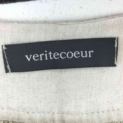 ヴェリテクール veritecoeur 後ろギャザースクエアチュニックワンピース レディース