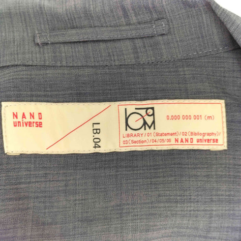 ナノユニバース NANO universe LB.04 ライトウェイトドライシャツ メンズ JPN:XL