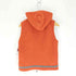 エレッセ ellesse 90S 裏地チェック ロゴ刺繍 ドローコード フーディー フリース ベスト ジャケット メンズ import:M