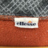 エレッセ ellesse 90S 裏地チェック ロゴ刺繍 ドローコード フーディー フリース ベスト ジャケット メンズ import:M