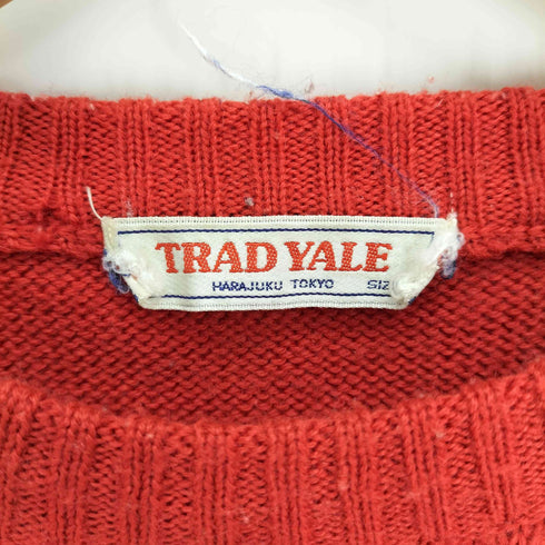 TRAD YALE TEXAS 45 刺繍 ウール混 クルーネック ニット セーター レディース JPN:3