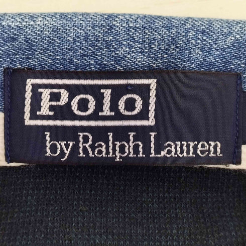 ポロバイラルフローレン Polo by RALPH LAUREN 90s ポニー刺繍 ブラックウォッチ ラガーシャツ メンズ import:L