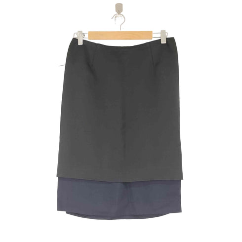 セドリックシャルリエ Cedric Charlier サテンレイヤードスカート レディース 40