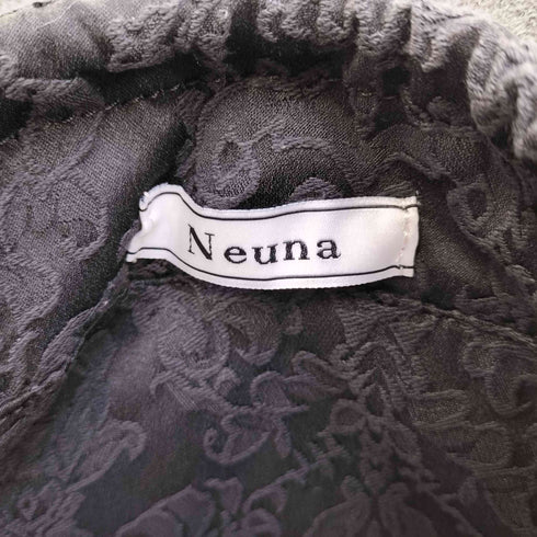 ヌナ neuna 4WAY 紐調節可能 刺繍巾着バッグ付き 扇形ヴィーガンレザーショルダーハンドバッグ レディース