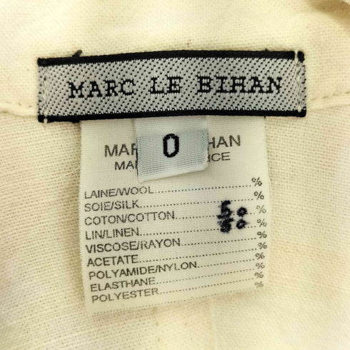 00s MARC LE BIHAN フランス製 カットオフテーラードジャケット レディース 0