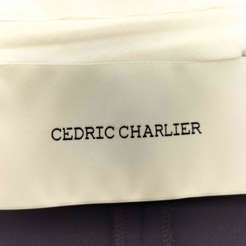 セドリックシャルリエ Cedric Charlier 1タック テーパードスラックスパンツ レディース US 6