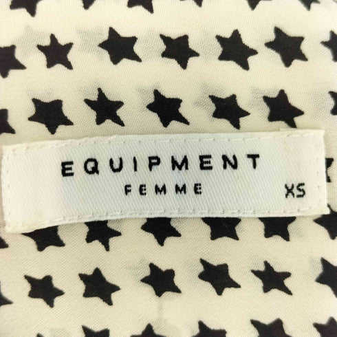 エキプモンフェム EQUIPMENT FEMME スター柄 L/S シャツ レディース JPN:XS