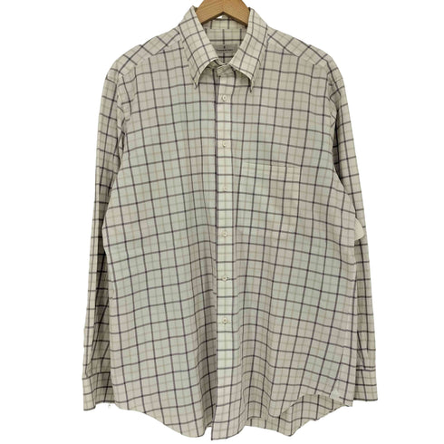 エルメネジルドゼニア Ermenegildo Zegna チェック ボタンダウンシャツ メンズ 44