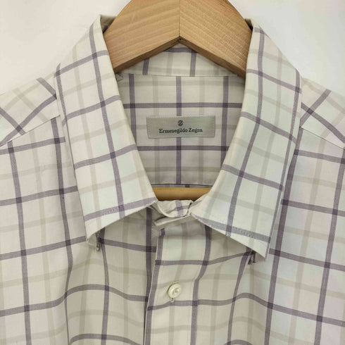 エルメネジルドゼニア Ermenegildo Zegna チェック ボタンダウンシャツ メンズ 44