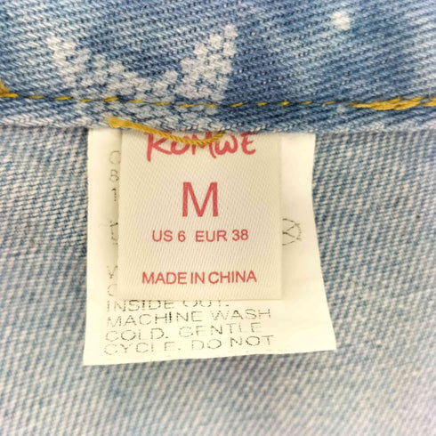ROMWE 総柄 ローライズ フレアデニム メンズ JPN:M
