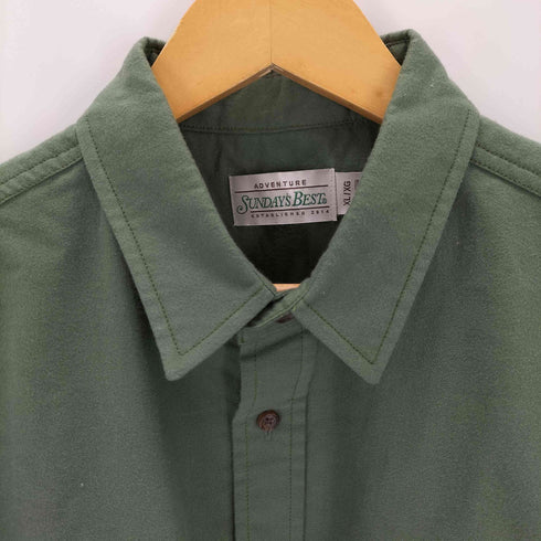 サンデイズベスト SUNDAYS BEST CHAMOIS SHIRTS TRAIL GREEN メンズ JPN:XL