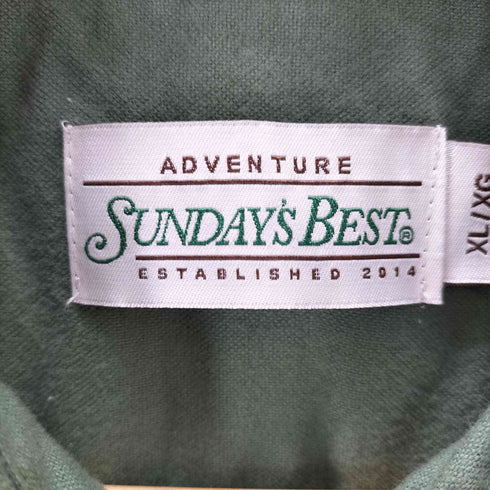 サンデイズベスト SUNDAYS BEST CHAMOIS SHIRTS TRAIL GREEN メンズ JPN:XL