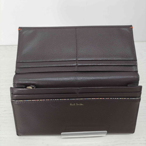 ポールスミス Paul Smith パネルディテール かぶせ長財布 メンズ