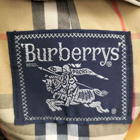 バーバリーズ BURBERRYS 90S 紺タグ 比翼 裏地ノバチェック ステンカラー コート メンズ