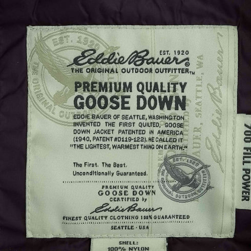 エディーバウアー Eddie Bauer グースダウン 700フィルパワー ダウンジャケット レディース import:M