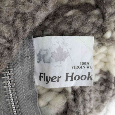 Flyer Hook カナダ製 ジップアップ カウチン ニット セーター ジャケット メンズ