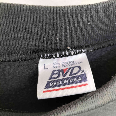 BVD USA製 コットンポリ クルーネックスウェット メンズ import:L