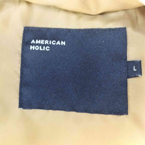 アメリカンホリック AMERICAN HOLIC 比翼 フーデッド 中綿 ジャケット レディース import:L