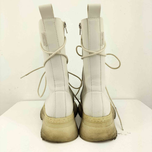 チャールズアンドキース CHARLES&KEITH チャンキープラットフォーム レースアップブーツ レディース 38